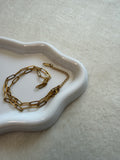 Collier en acier inoxydable en or