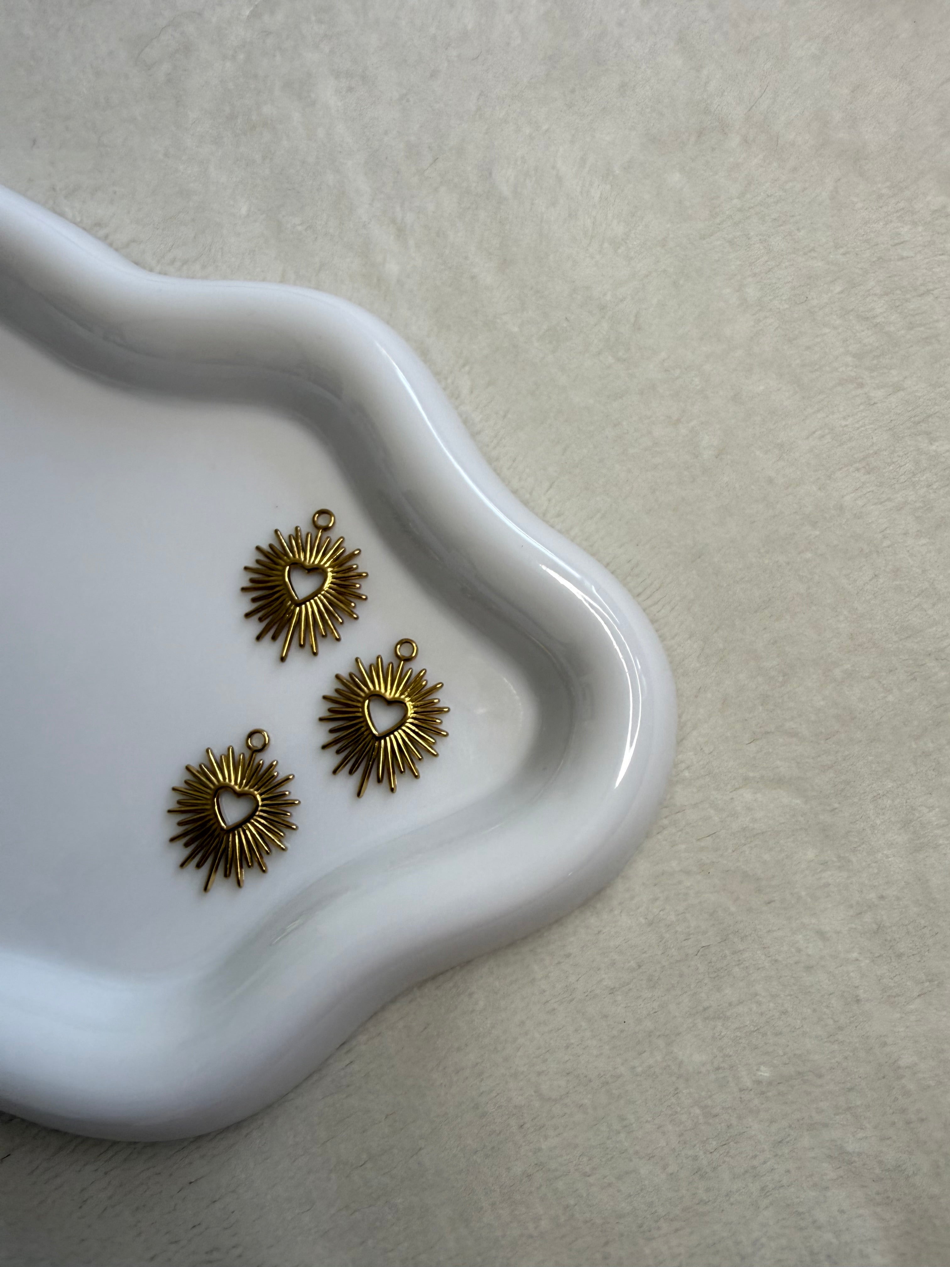 Charms cœur en or