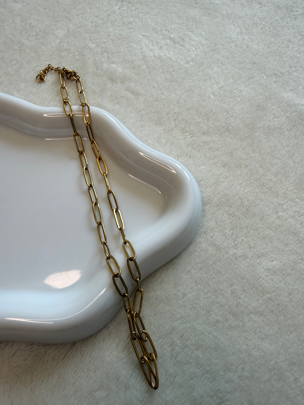 Collier en acier inoxydable en or