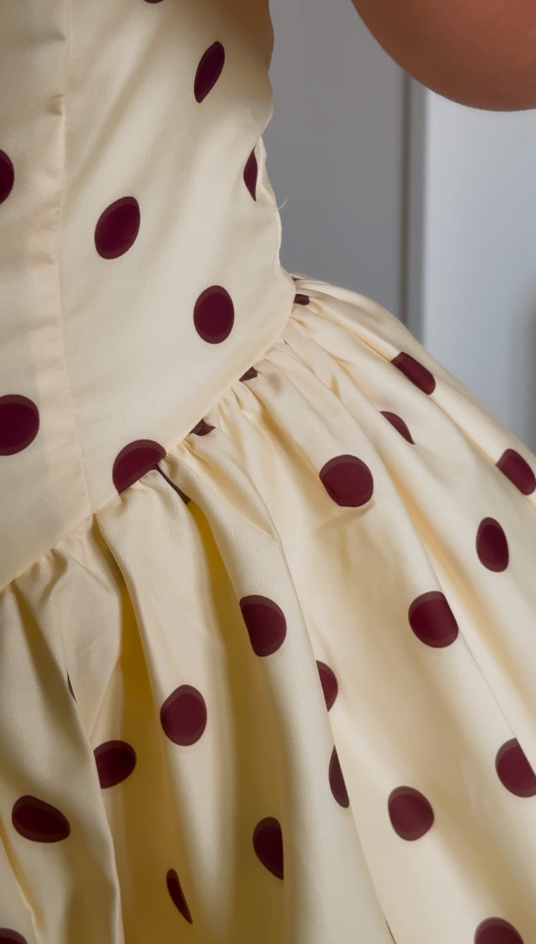 Robe "Lyna" à Poids Jaune Pastel