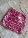Jupe "Haloa" à sequins rose